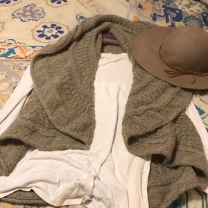Anthropologie Boho Brown Wool Sweater vest